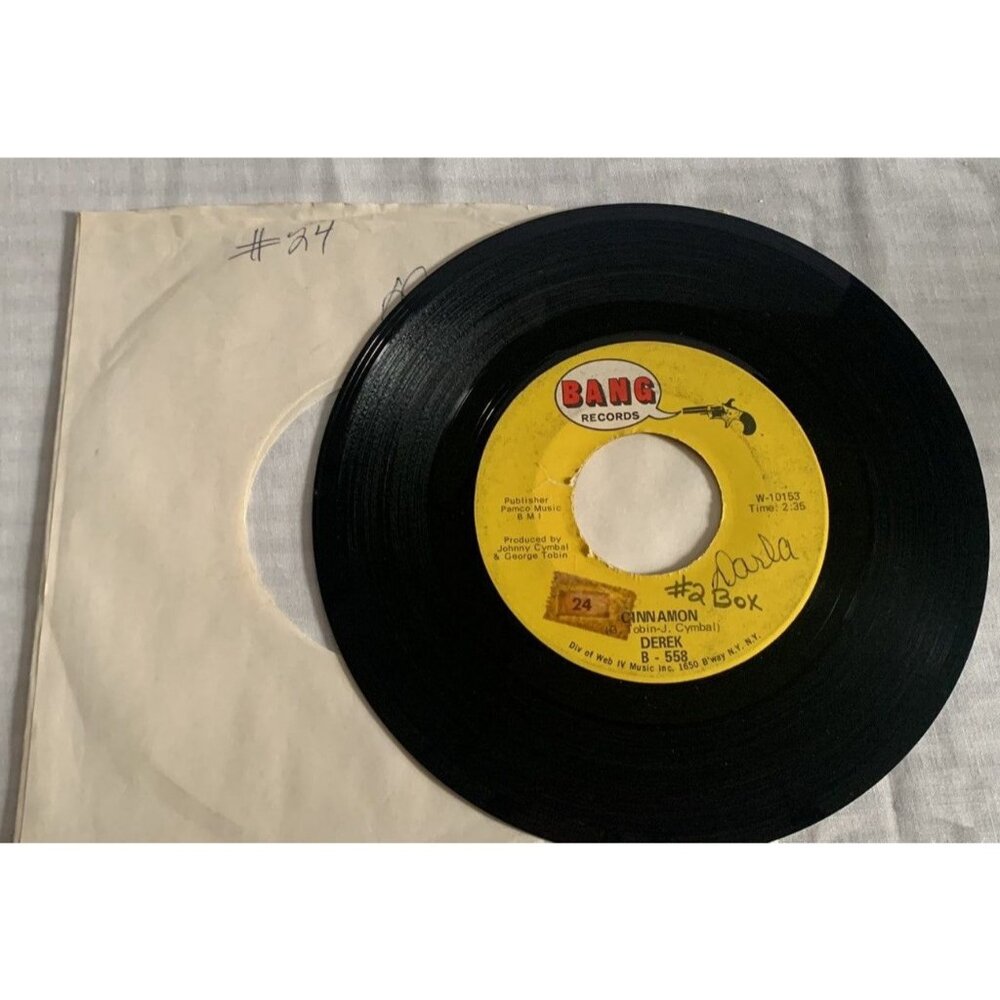 Derek - Cinnamon & This Is My Story 45 Record with Sleeve